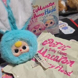 PETIT MACARON Cute Bunny Head Plush-#Lunar Jelly